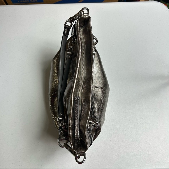 Coach Metallic Purse Bag Tote | N. C1182-F16618 | Convertible Strap Handles - Picture 7 of 12
